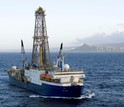 The scientific drillship JOIDES Resolution, which will ferry more than 30 scientists to Zealandia.